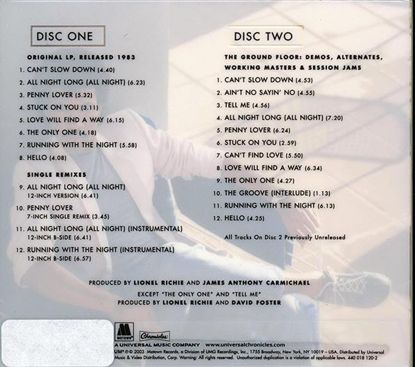 Lionel Richie - Can't Slow Down Deluxe Edition (24 tracks) (+16 bonus tracks) (2xCD) (incl. 28-page booklet) (marked/ltd stock) (deluxe 4-fold digi (CD)