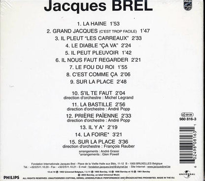 Jacques Brel - Grand Jacques (CD)
