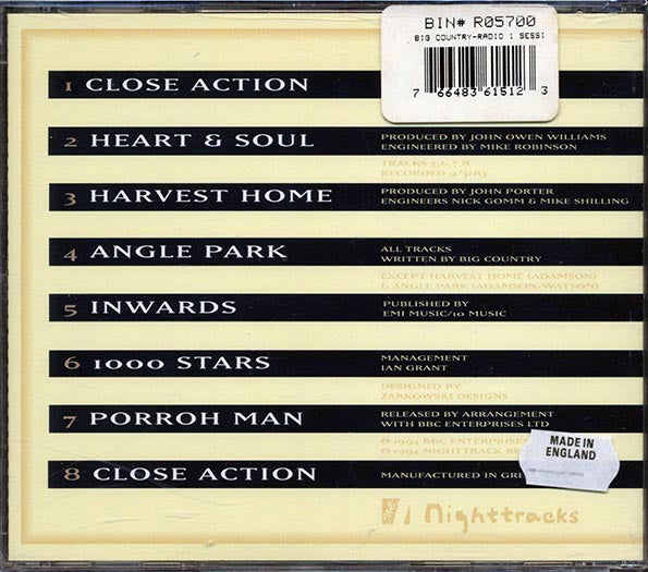 Big Country - Radio 1 Sessions (CD)