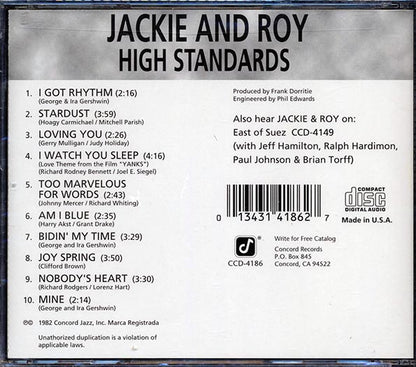 Jackie & Roy - High Standards (CD)