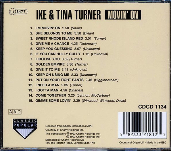 Ike & Tina Turner - Movin' On (CD)