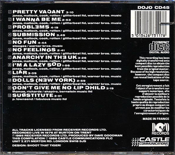 The Pistols - The Original Pistols Live (CD)