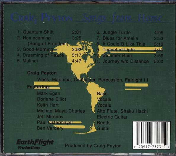 Craig Peyton - Songs From Home (CD)