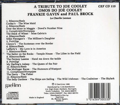 Frankie Gavin, Paul Brock - A Tribute To Joe Cooley (CD)
