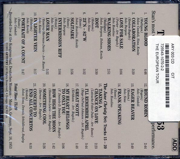 Stan Kenton & His Orchestra - The European Tour 1953 (CD)