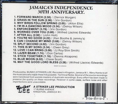 Vin Gordon, Derrick Morgan, Alton Ellis, Etc. - Jamaica's Independence 30th Anniversary (CD)
