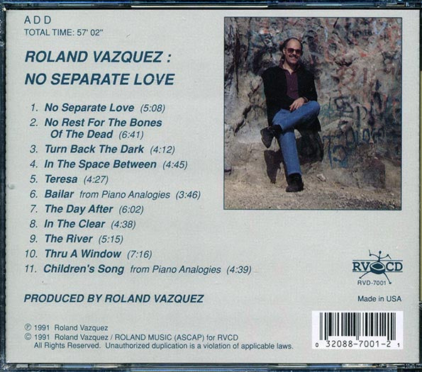 Roland Vazquez - No Separate Love (CD)