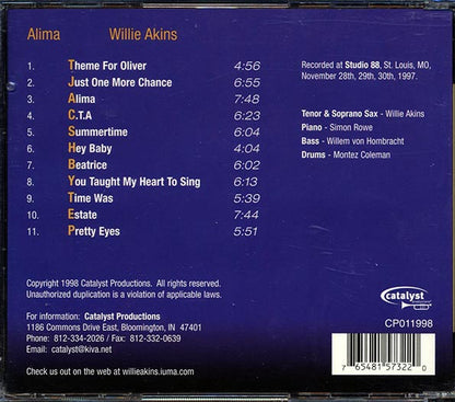Willie Akins - Alima (CD)