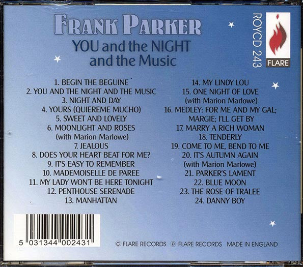 Frank Parker - You And The Night And The Music (CD)