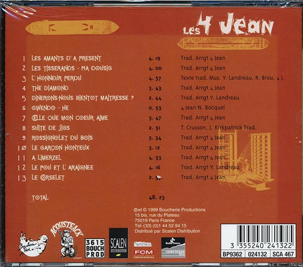 Les 4 Jean - Les Tisserands (CD)