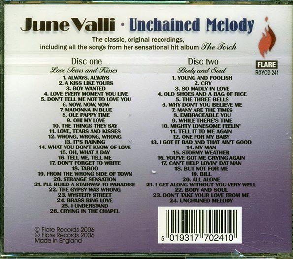 June Valli - Unchained Melody (50 tracks) (CD)