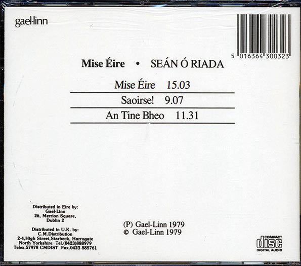 Sean O Riada - Mise Eire (CD)