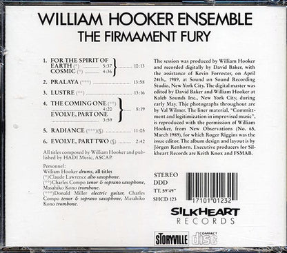 William Hooker Ensemble - The Firmament Fury (CD)