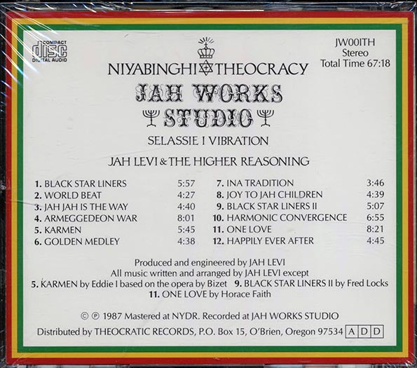 Jah Levi & The Higher Reasoning - Selassie I Vibration (CD)