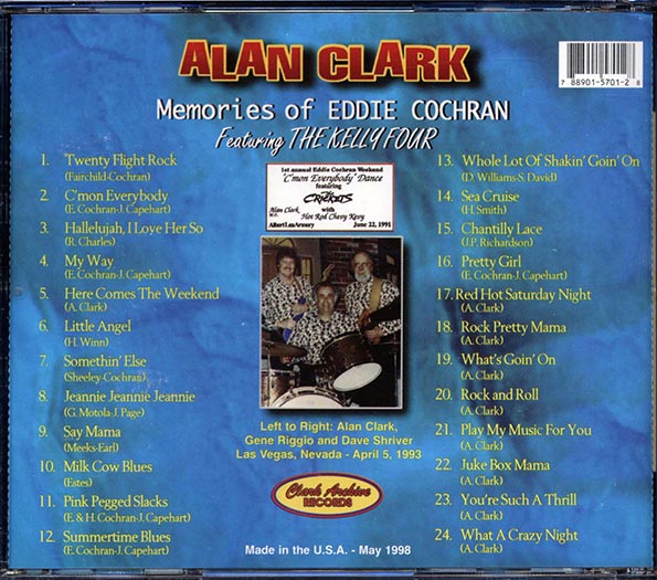 Alan Clark - Memories Of Eddie Cochran (CD)