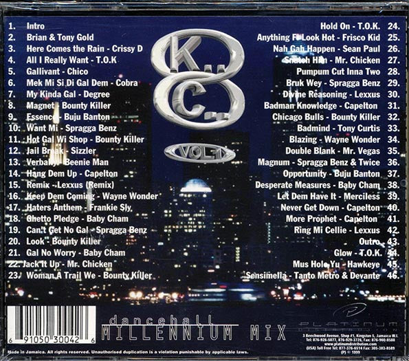TOK, Cobra, Sizzla, Beenie Man, Etc. - Dancehall Millennium Mix Volume 1 (CD)