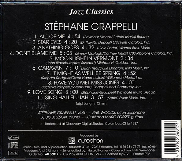 Stephane Grappelli - Jazz Classics (CD)