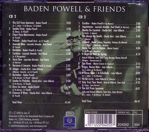 Baden Powell, Laurindo Almeida, Bud Shank, Charlie Bird, Etc. - Baden Powell & Friends: Millennium Collection (27 tracks) (CD)
