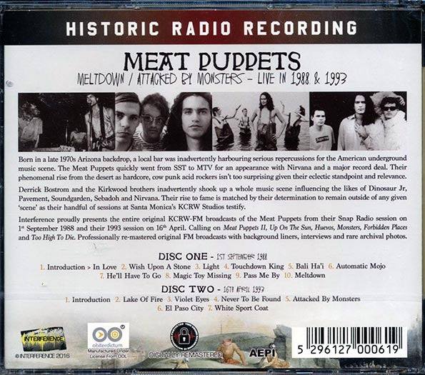 Meat Puppets - Meltdown + Attacked By Monsters: Live In 1988 And 1993 (2xCD) (CD)