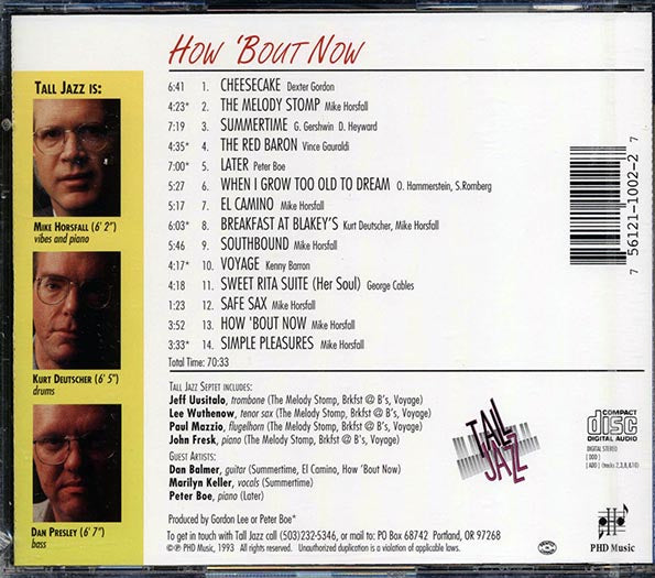 Tall Jazz - How 'Bout Now (CD)
