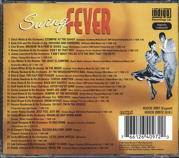 Chick Webb, Andy Kirk & His Clouds Of Joy, Fats Waller, Etc. - Swing Fever (CD)
