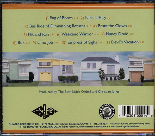 Beth Lisick Ordeal - Pass (CD)