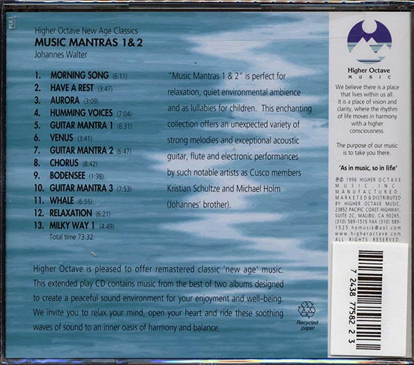 Johannes Walter - Music Mantras 1 + Music Mantras 2 (CD)