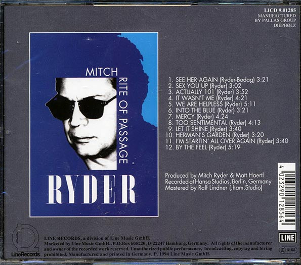 Mitch Ryder - Rite Of Passage (CD)