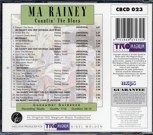 Ma Rainey - Countin' The Blues (CD)
