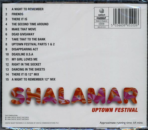 Shalamar - Uptown Festival (CD)