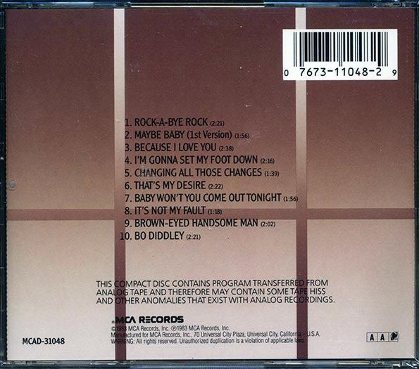Buddy Holly - For The First Time Anywhere (CD)