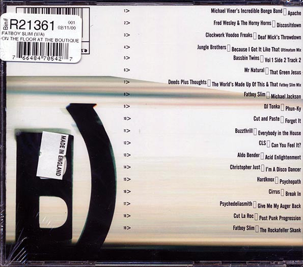 Fatboy Slim - On The Floor At The Boutique (CD)