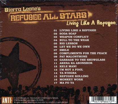 Sierra Leone's Refugee All Stars - Living Like A Refugee (CD)