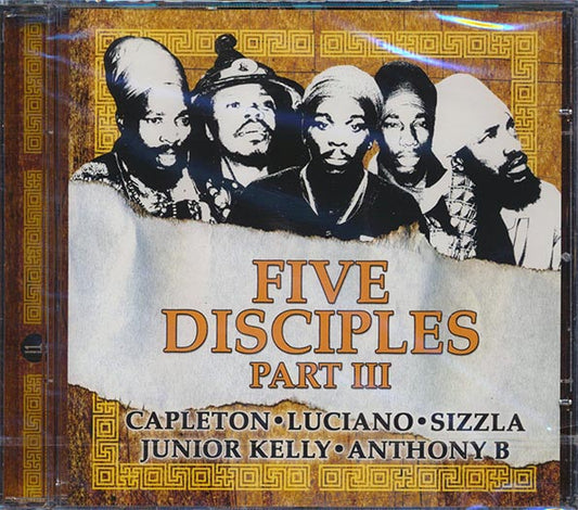 Capleton, Luciano, Sizzla, Jr. Kelly, Anthony B - Five Disciples Part 3 (CD)