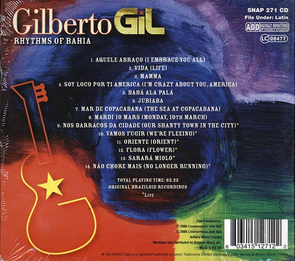 Gilberto Gil - Rhythms Of Bahia (CD)