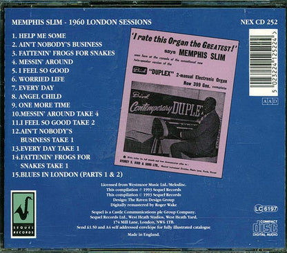 Memphis Slim - 1960 London Sessions (CD)