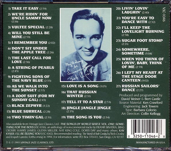 Bob Crosby - I Remember You: The Bob Crosby Memorial Album (CD)