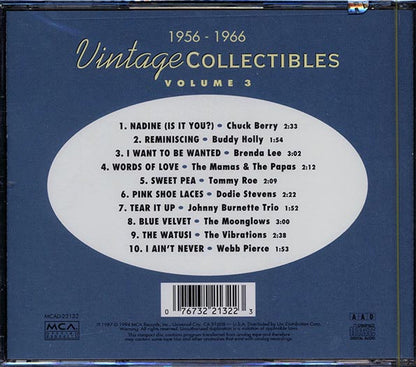 Chuck Berry, Buddy Holly, Brenda Lee, Etc. - Vintage Collectibles Volume 3 (CD)