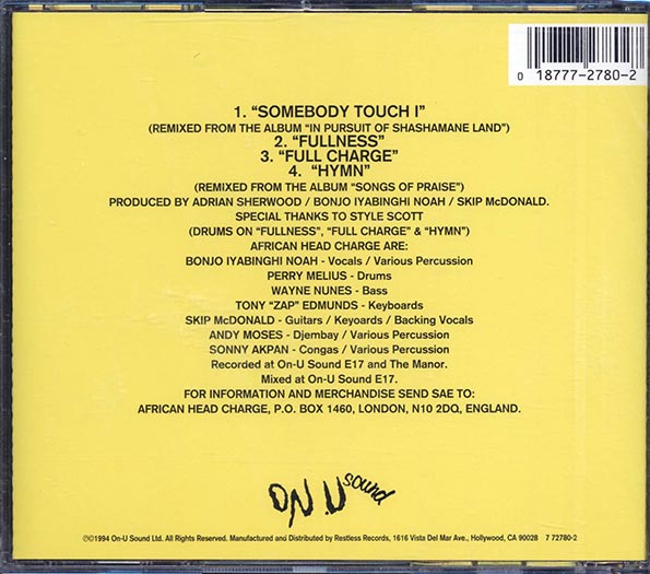 African Head Charge - Touch I (CD)