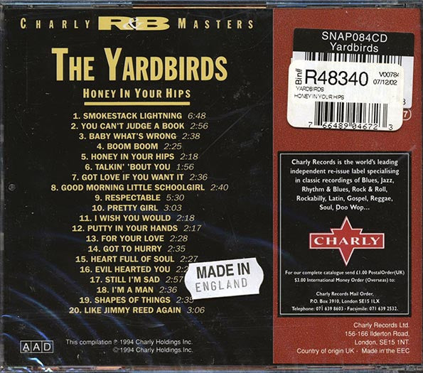 The Yardbirds - Honey In Your Hips: Charly R&B Masters Vol. 4 (CD)