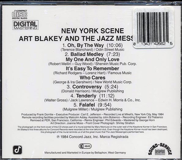 Art Blakey & The Jazz Messengers - New York Scene (CD)