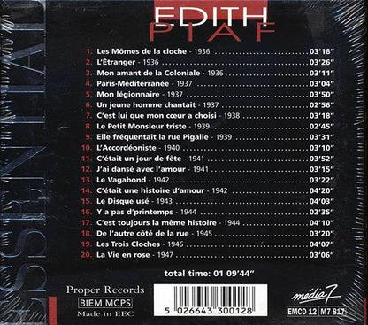 Edith Piaf - Essential Masters (20 tracks) (CD)