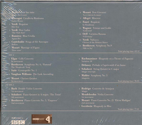 Mozart, Verdi, Wagner, Beethoven, Etc. - The Very Best Of Desert Island Discs (30 tracks) (3xCD) (CD)