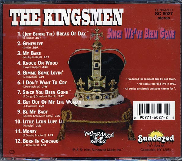 The Kingsmen - Since We've Been Gone (CD)
