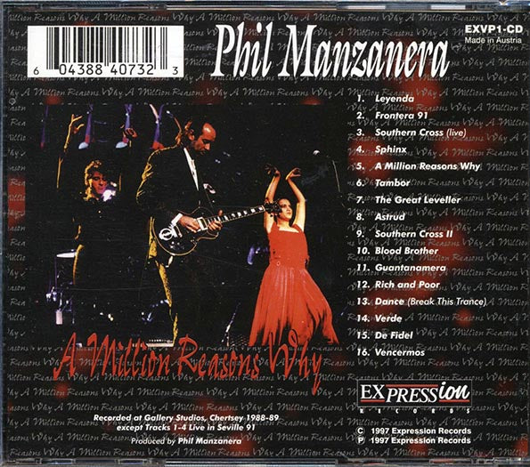 Phil Manzanera - A Million Reasons Why (CD)