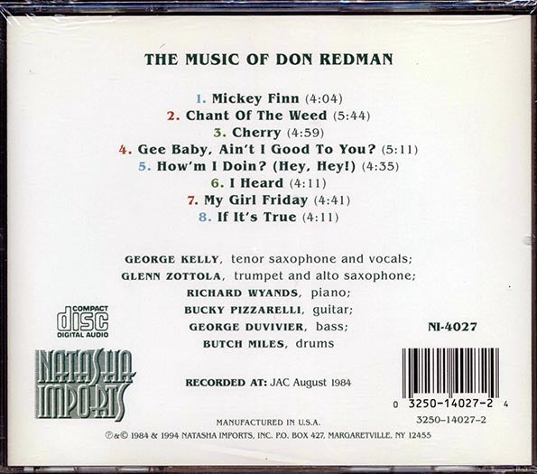 George Kelly, Bucky Pizzarelli, Richard Wyands, Etc. - The Music Of Don Redman (CD)