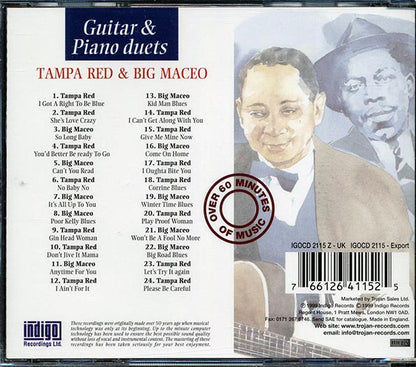 Tampa Red, Big Maceo - Guitar And Piano Duets (CD)