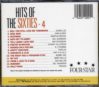 The Shirelles, Sam & Dave, Del Shannon, Etc. - Hits Of The Sixties Volume 4 (CD)