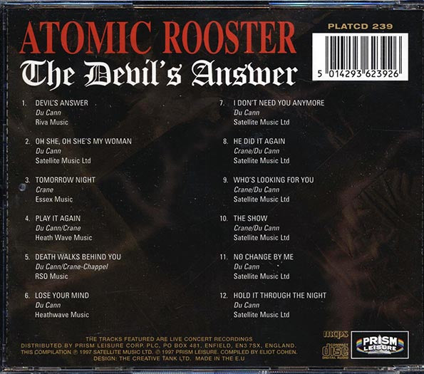 Atomic Rooster - The Devil's Answer (CD)