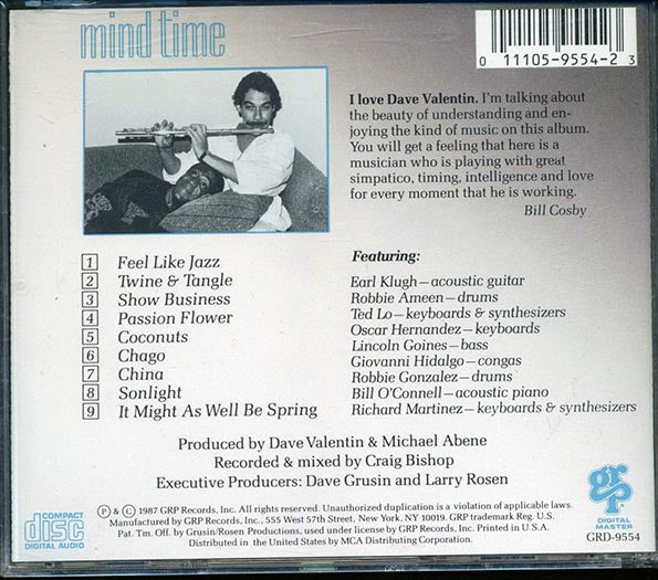 Dave Valentin - Mind Time (CD)